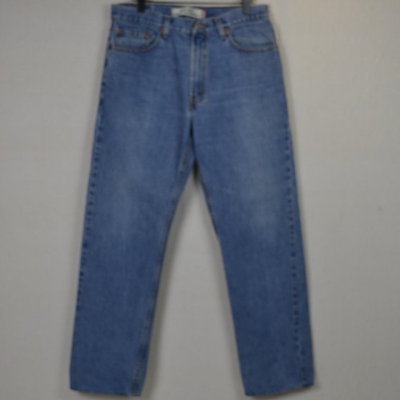 Levi's 505 high rise regular fit denim jeans pants 34x32 straight leg - Picture 1 of 7